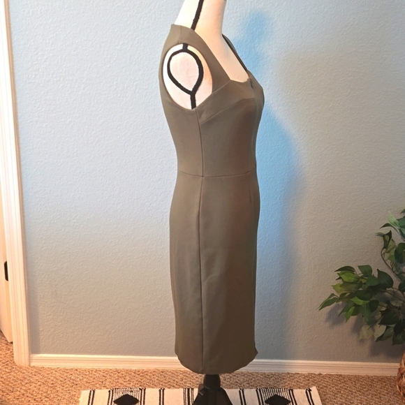 BAILEY/44 Sundowners dress sleeveless olive color lined front zip size Medium - Picture 6 of 10